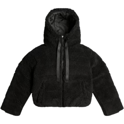 Hunter Women's Wanderer Vegan Shearling Insulated Short Puffer Jacket